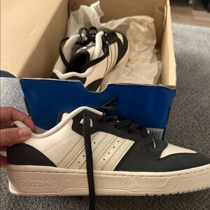 Adidas Black and Cream Casual Shoes